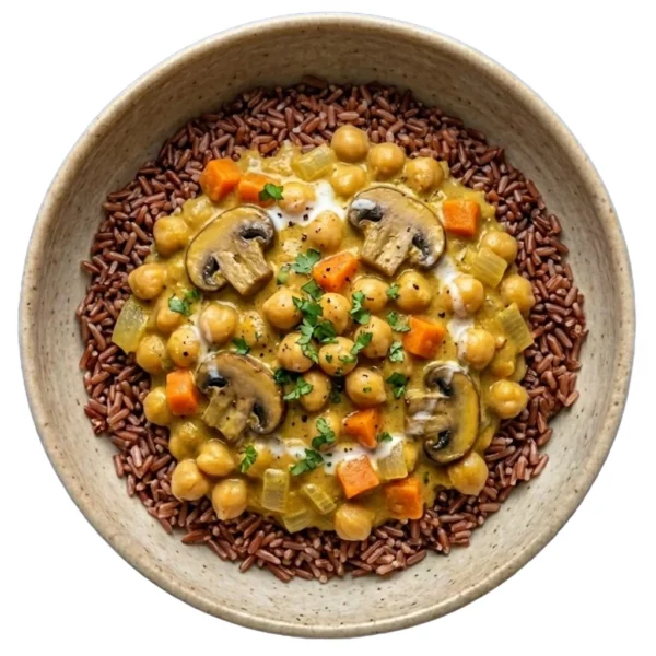 Chickpea Korma with Rice
