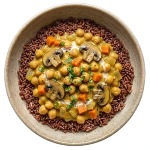 chickpea korma for macro and healthy meal delivery in Da Nang for Fuel Meals VN