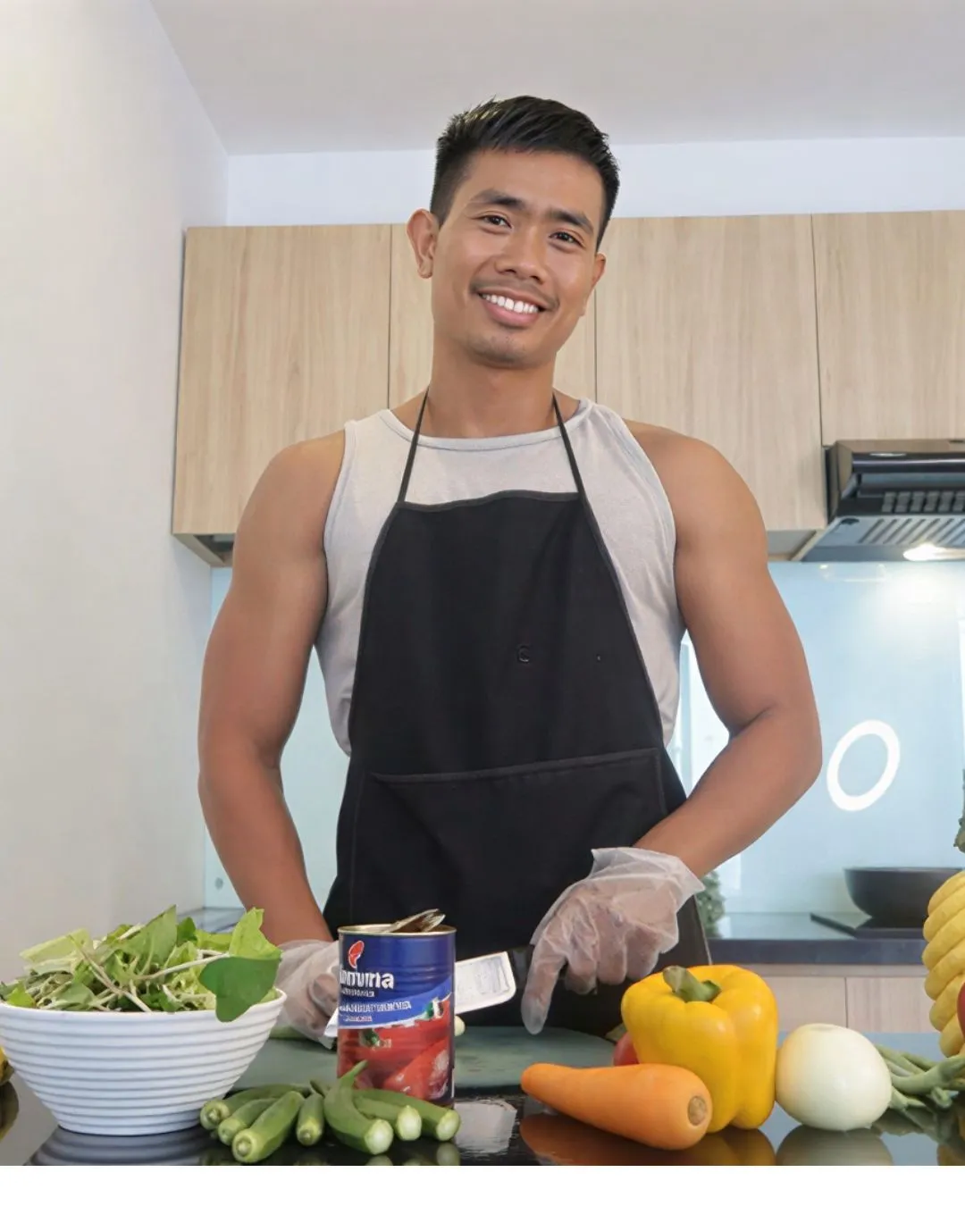 chef portrait cooking a macro meal at Da Nang for Fuel meals
