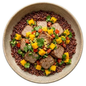 Tuna mango for macro and healthy meal delivery in Da Nang for Fuel Meals VN