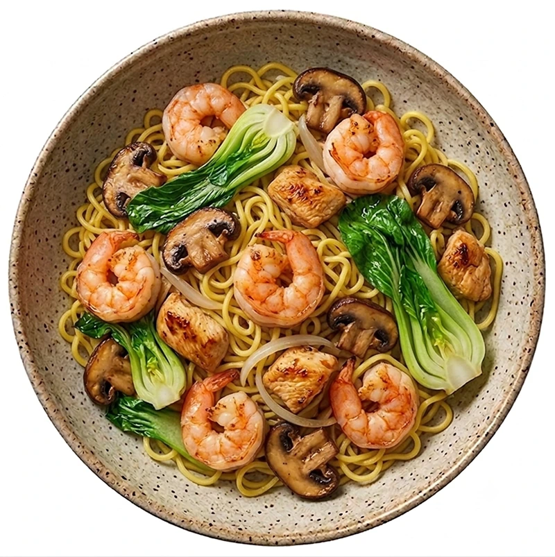 shrimps & chicken noodles