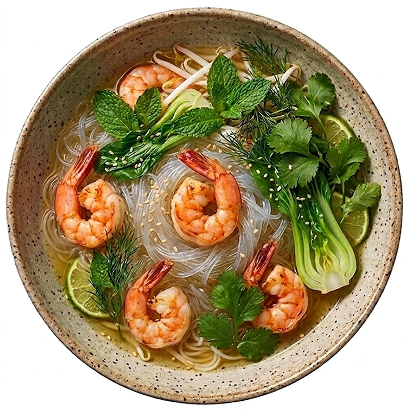 shrimps glass noodles